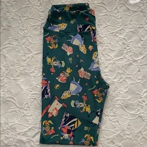 LuLaRoe OS Disney Alice in Wonderland Leggings